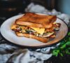 Grilled Chicken Mushroom Toast